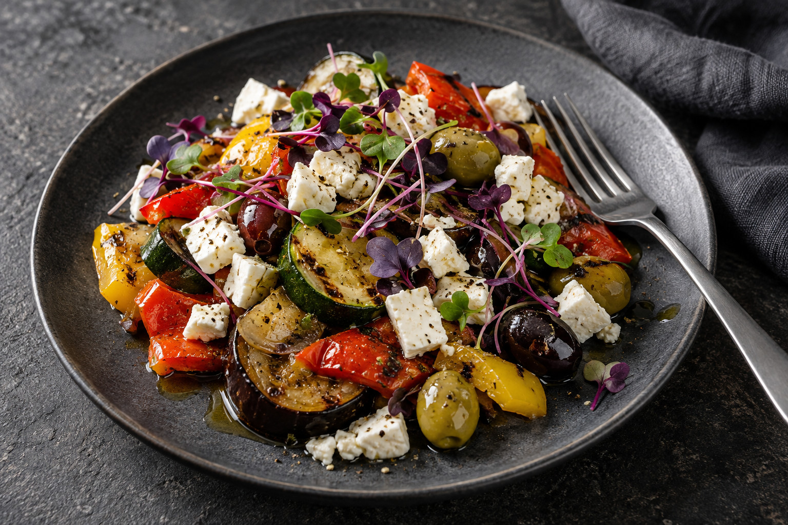 Antipasti-Teller – KI-generiertes Servierbeispiel